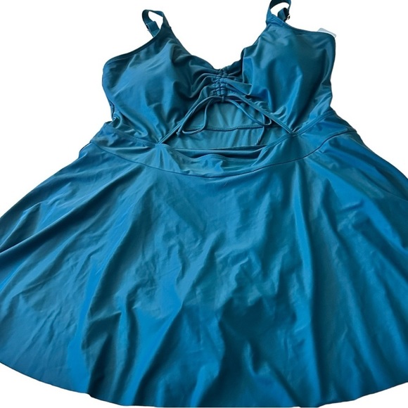 Yonique Chic Teal One-Piece Swimsuit-NWT - Picture 4 of 9